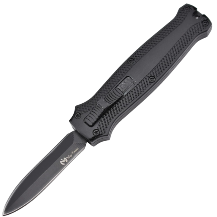 Max Knives MKO31DE — Compact OTF Automatic Knife, Double-Edged Blade