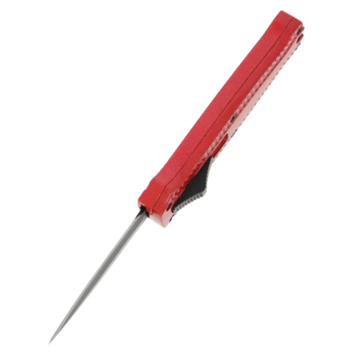 Max Knives MKO31DER — OTF Automatic Knife, Double-Edged Blade, Red Anodized Aluminium — view 3