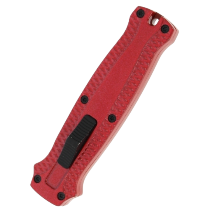 Max Knives MKO31DER — OTF Automatic Knife, Double-Edged Blade, Red Anodized Aluminium — view 4