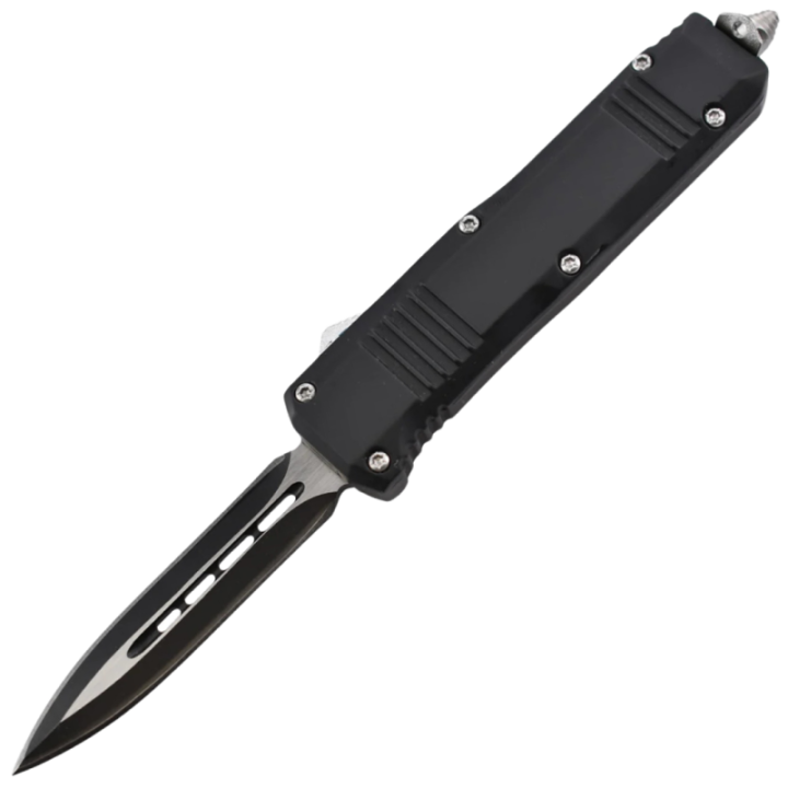 Max Knives MKO4 — Couteau automatique acier 440C, lame double tranchant
