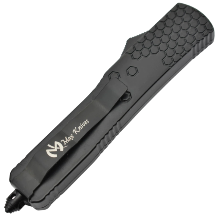 Max Knives MKO45 — Couteau automatique OTF 440C, brise-vitre et dragonne — vue 3