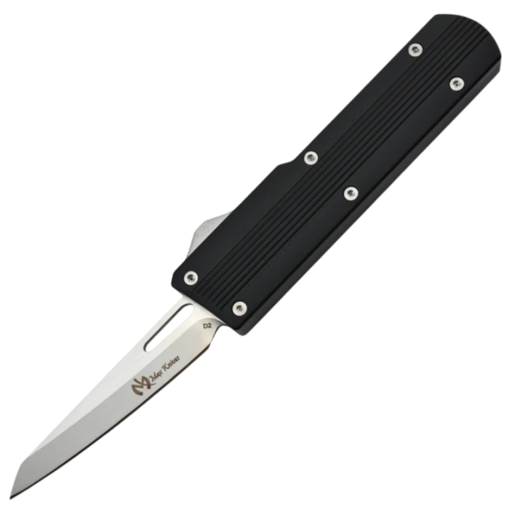 Max Knives MKO47T — Couteau automatique, lame D2 wharncliffe 70 mm