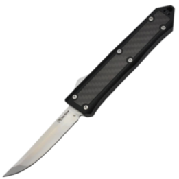 Max Knives MKO49 — OTF automatic knife, D2 tanto blade, carbon fibre inlay