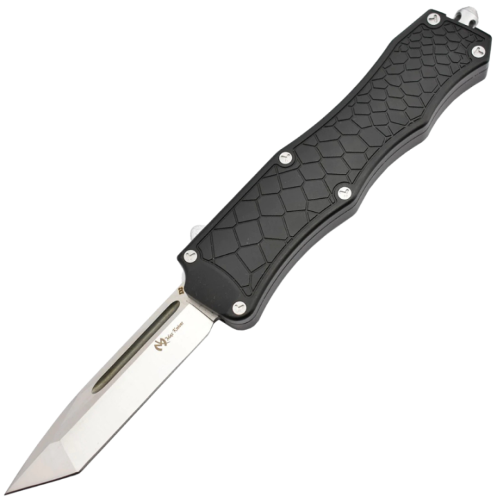 Max Knives MKO7 — Double action automatic knife, 80 mm D2 tanto blade