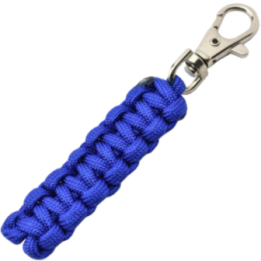 Max Knives MKPCBF — Dark blue paracord keyring with 10 mm carabiner