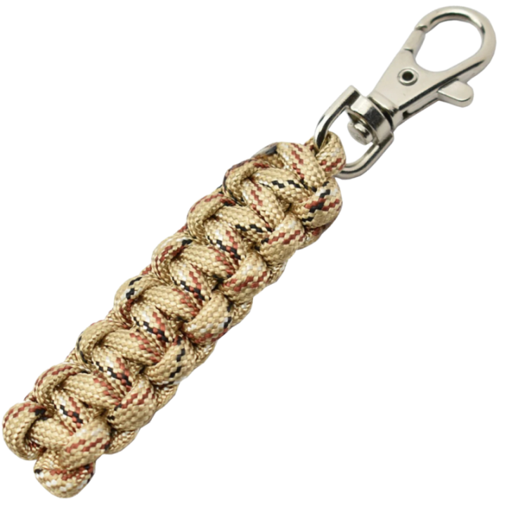 Max Knives MKPCBM — Porte-clés paracorde beige et marron, 65 mm, 11 g