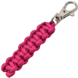 Max Knives MKPCM — Magenta braided paracord keyring, 65 mm, 11 g
