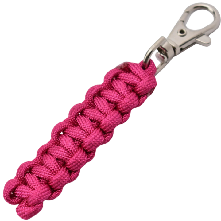 Max Knives MKPCM — Magenta braided paracord keyring, 65 mm, 11 g