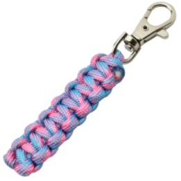 Max Knives MKPCRCB — Porte-clés paracorde rose clair et bleu, 65 mm, 11 g