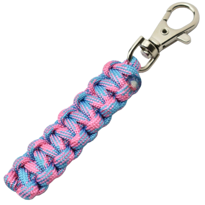 Max Knives MKPCRCB — Porte-clés paracorde rose clair et bleu, 65 mm, 11 g